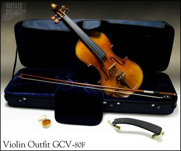 画像1: GCV-80F　バイオリン セット◆欧州材 アンティーク仕上げ!◆1/4-4/4サイズ (1)