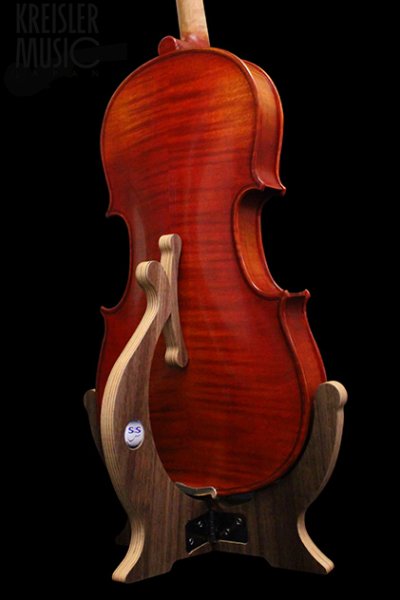 画像1: バイオリン 高級木製スタンド　ダークブラウン◆東欧SAS社製 折りたたみ式
