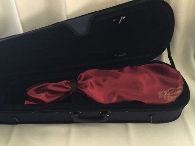 画像2: バイオリン保護袋◆BellaLuna インナーバッグ◆シルクサテン