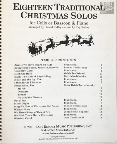 画像1: クリスマス曲集◆チェロ & ピアノ伴奏◆おなじみのX’mas定番揃い♪