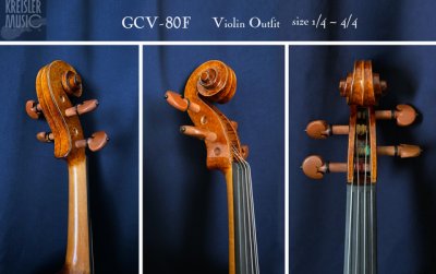 画像3: GCV-80F　バイオリン セット◆欧州材 アンティーク仕上げ!◆1/4-4/4サイズ