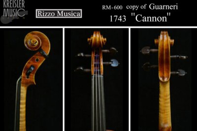画像3: Rizzo Musica◆600 バイオリン ガルネリ 1743 Cannonモデル 欧州材