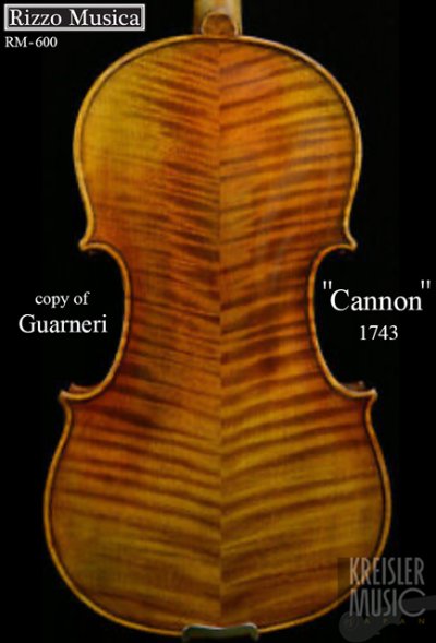 画像1: Rizzo Musica◆600 バイオリン ガルネリ 1743 Cannonモデル 欧州材