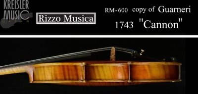 画像2: Rizzo Musica◆600 バイオリン ガルネリ 1743 Cannonモデル 欧州材