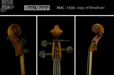 画像3: 優秀個体! Rizzo Musica◆1500 チェロ Stradivariモデル 欧州材◆超軽量カーボンケース付き！ II