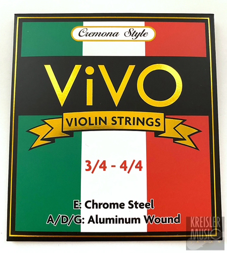 バイオリン弦◆ヴィーボ VIVO◆3/4-4/4サイズ ４弦セット