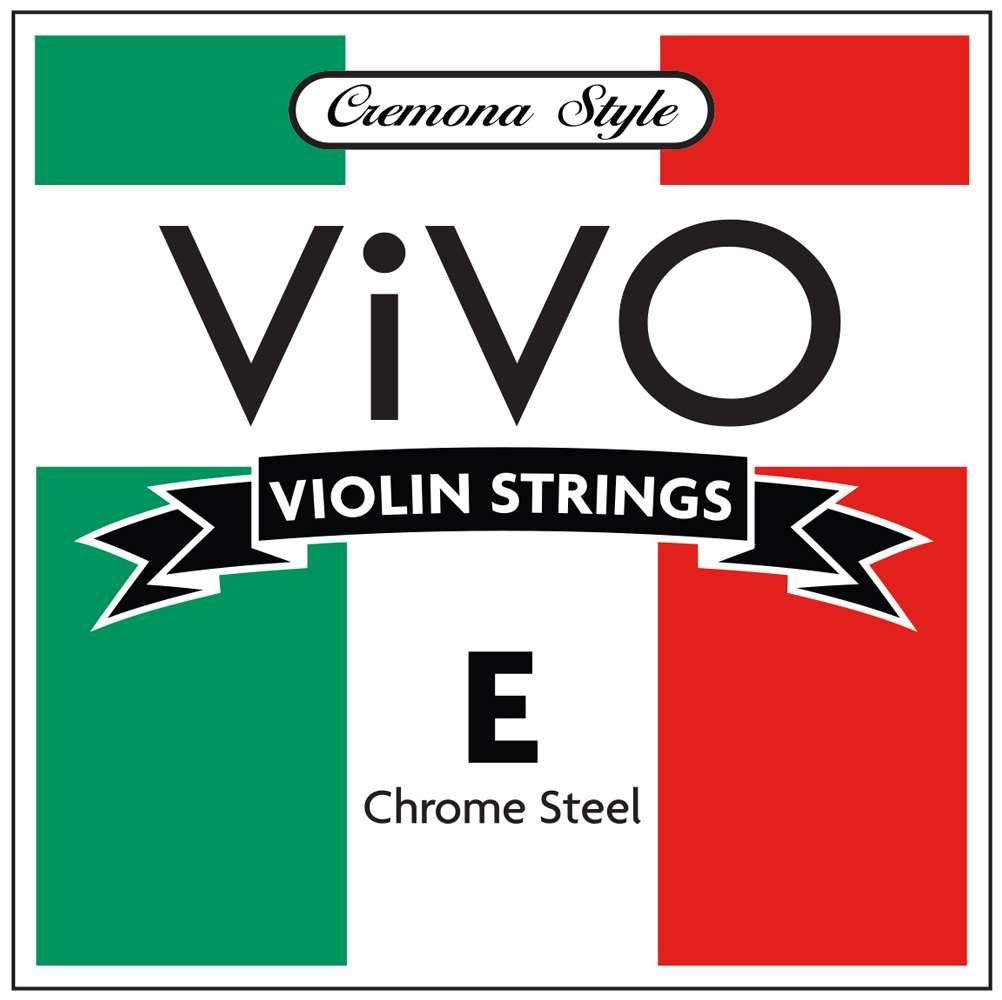バイオリン E線◆ヴィーボ VIVO◆3/4-4/4サイズ 上質クロムスチール